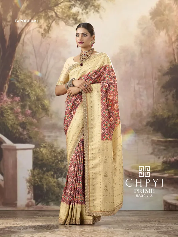 KATAN_SILK_SAREE_WITH_EMBROIDERY_LACE_BORDER_WITH_HEAVY_SAROSKI_WORK_HAND_DIAMOND