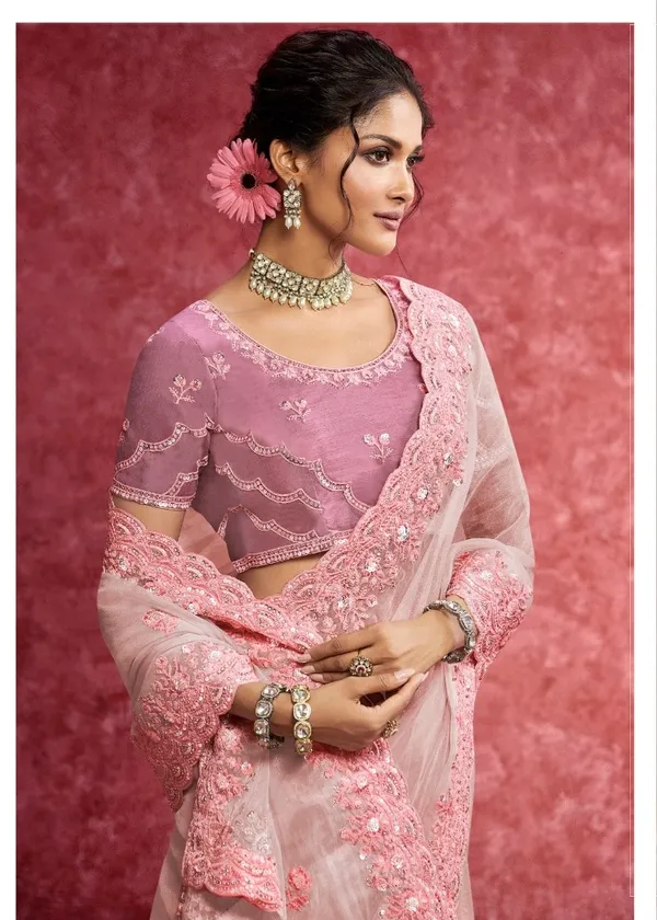 ONION_PINK_PREMIUM_&_ELEGANT_TISSUE_SILK_SAREE