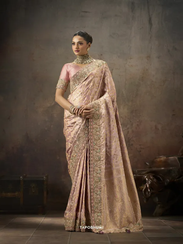 PREMIUM_SATIN_SILK_SAREE_*KOLKATA_THEME_EMBRODIERY*_*HAND_DIAMOND*KUNDAN_WORK