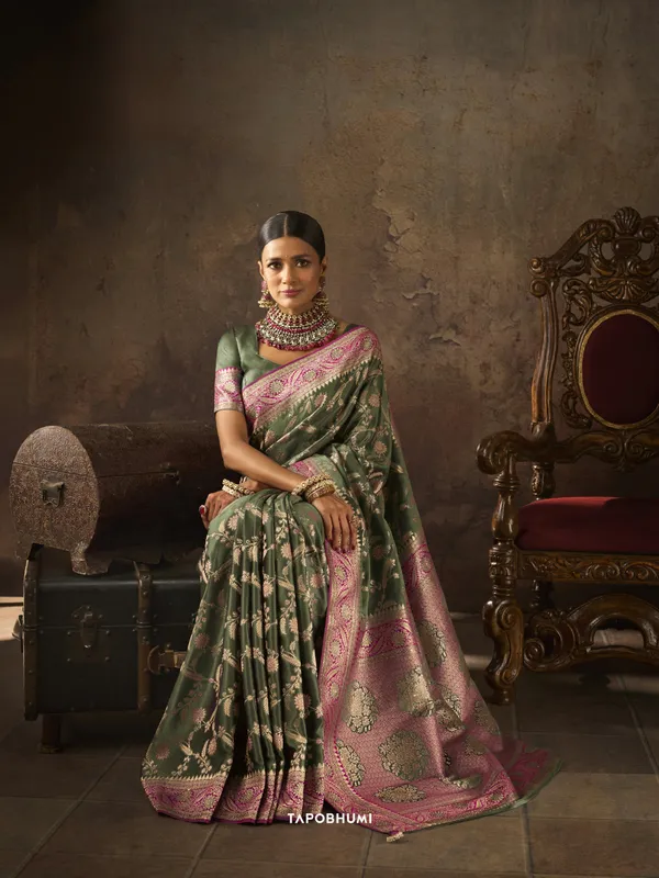 PURE_SATIN_SILK_SAREE_WITH_HEAVY_AMERICAN_DIAMOND_WORK