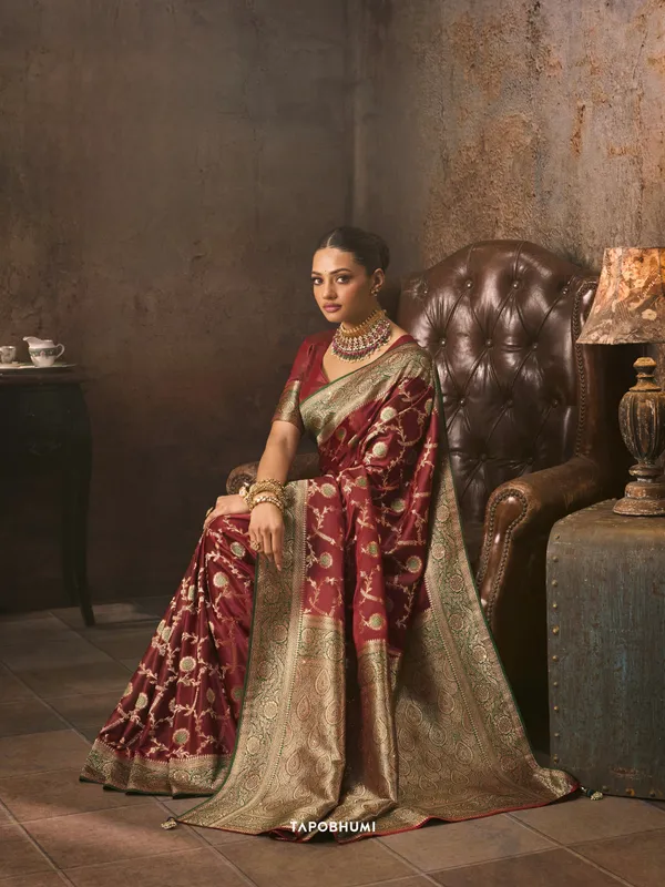 PURE_SATIN_SILK_SAREE_WITH_HEAVY_AMERICAN_DIAMOND_WORK