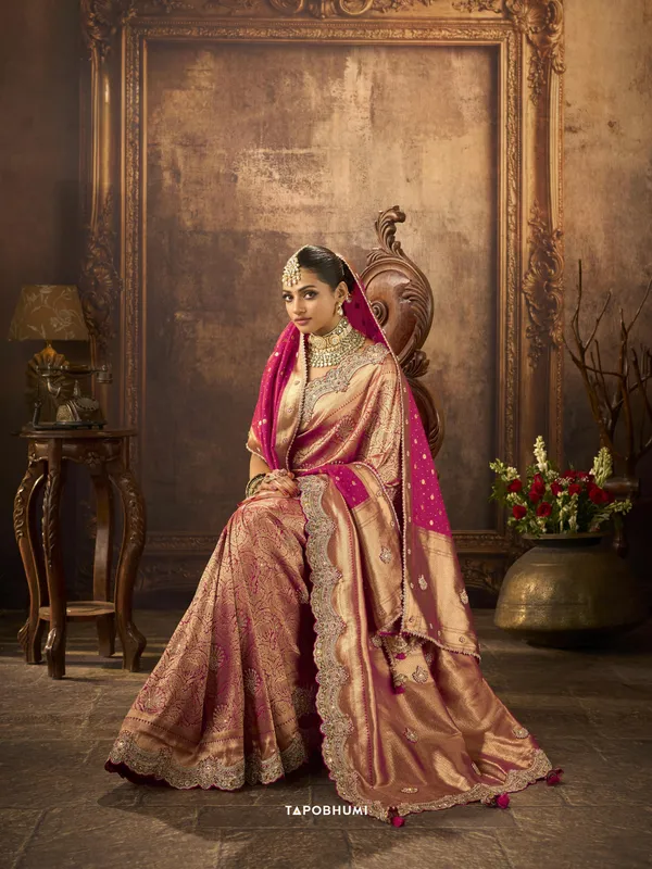 Part_of_our_*BRIDAL*_Collection_—_*KADWA_KASAB_SILK.*_*HEAVY_KOLKATA_THEME*_*HEAVY_ZARDOZI_WORK*_*HAND_DIAMOND_&_KUNDAN*_*NAVLAKHA_STONES_WORK*_*FULL_SAREE_WITH_HEAVY_SAROSKI_WORK*_*WITH_HEAVY_DUPATAA*