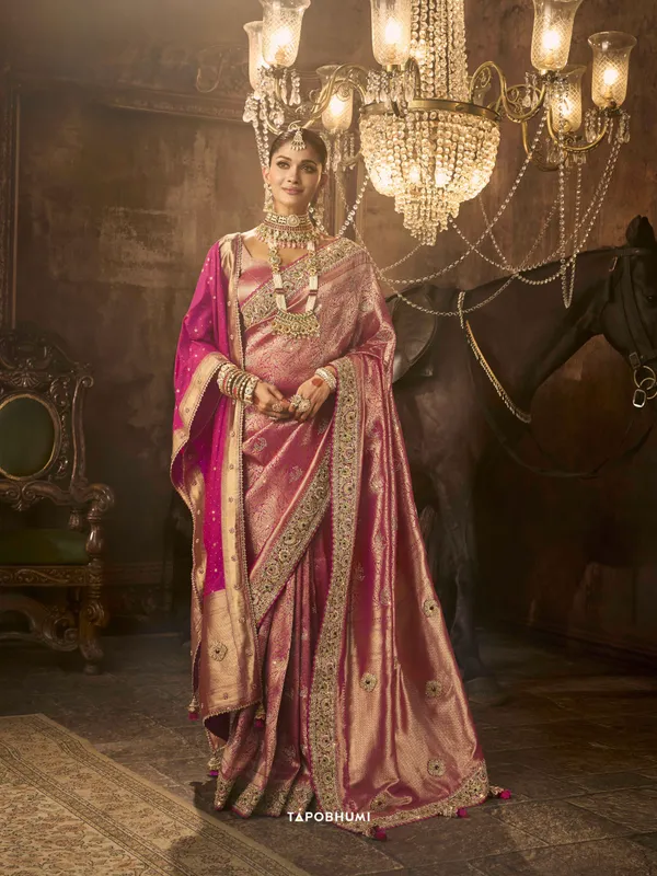 Part_of_our_*BRIDAL*_Collection_—_*KADWA_KASAB_SILK.*_*HEAVY_KOLKATA_THEME*_*HEAVY_ZARDOZI_WORK*_*HAND_DIAMOND_&_KUNDAN*_*NAVLAKHA_STONES_WORK*_*FULL_SAREE_WITH_HEAVY_SAROSKI_WORK*_*WITH_HEAVY_DUPATAA*