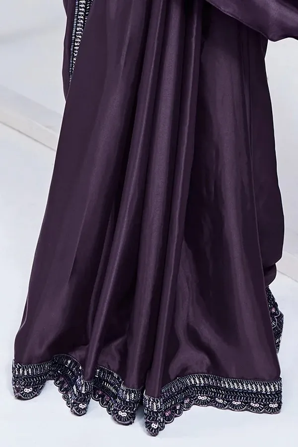 Ready_to_Wear_Saree_(STITCHED_BLOUSE)_Purple_Handwork_Satin_SilK
