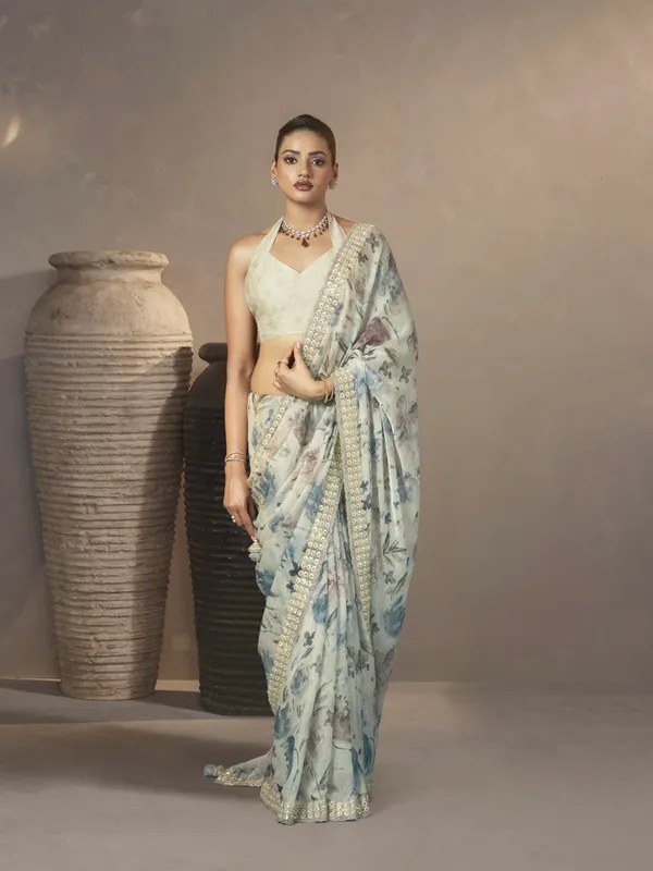 SHINY_CRUSH_SATIN_(SOFT_FABRIC)__with_heavy_beads_work