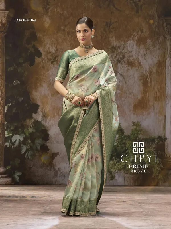 TISSUE_SLIK_SAREE_WITH_HEAVY_EMBROIDERY_LACE_BORDER_WORK