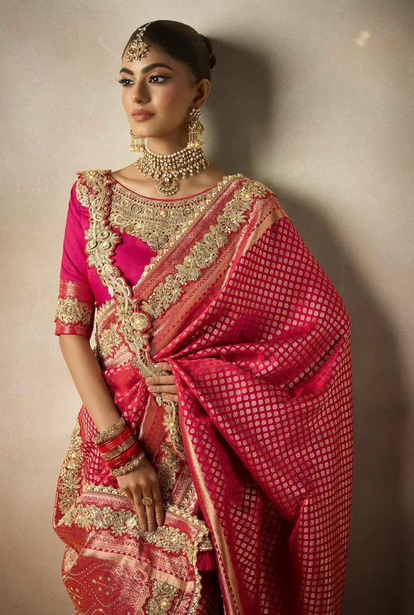 PURE_SATIN_SILK_SAREE_WITH_HEAVY_MOTI_&_ZIRCON_WORK._FULL_SAREE_HEAVY_EMBROIDERY_LACE_WORK_EXCLUSIVE_WAIST_BELT