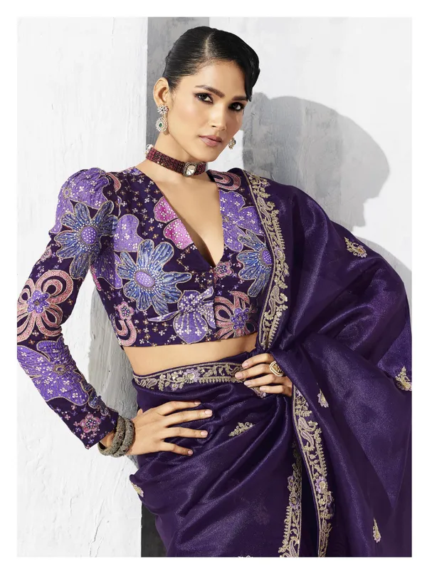 VOILET_PREMIUM_&_DESIGNER__SAREE