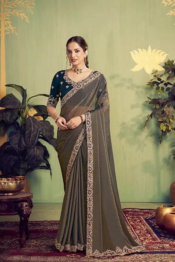 Zari_Organza_Satin_SAREE_WITH_Thread_Embroidery_With_Stone_Handwork