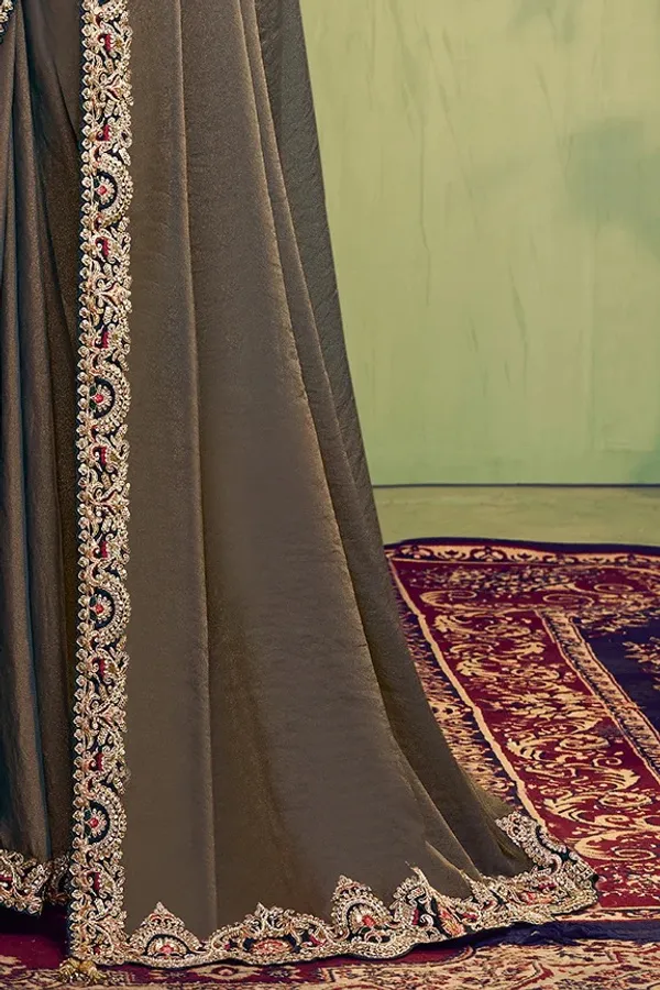 Zari_Organza_Satin_SAREE_WITH_Thread_Embroidery_With_Stone_Handwork
