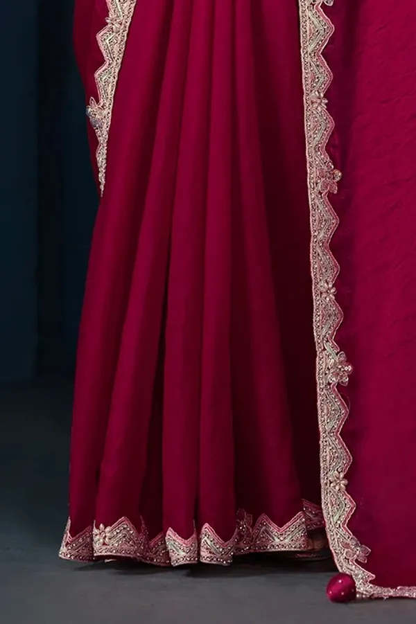 TWO_TONE_SATIN_SILK_SAREE_WITH_Sandwich_Sequins_and_Beads_Work_with_Scallops