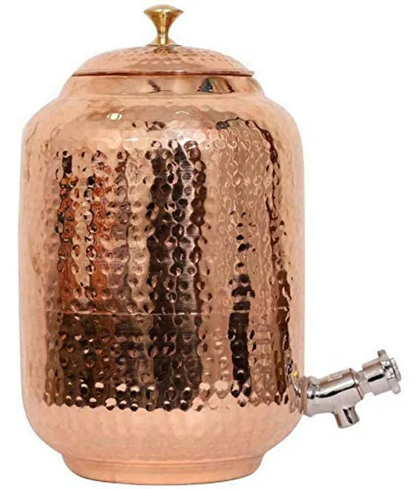 Copper_16_Litre_Hammered_Copper_Water_Dispenser_(Matka)_Container_Pot_with_2_Copper_Glasses_100%_Pure_Copper_and_Ayurvedic_Health_Benefits_(16000_ml_+_600_ml)