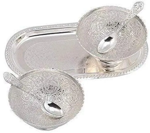 Copper_German_Silver_Bowl_with_Royal_Velvet_Box_-5_Pieces_Set_Gift_Item_(2_Bowl_2_Spoon_1_Tray)