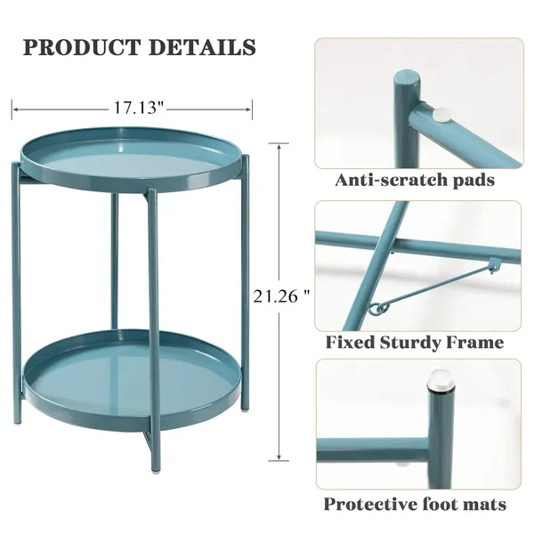 Copper_2_Tier_Round_Side_Table,_Folding_Metal_End_Tables_Small_Nightstand_Accent_Table_with_Two_Removable_Tray_for_Bedroom_Living_Room_Bedside_Small_Spaces_Blue_Gray