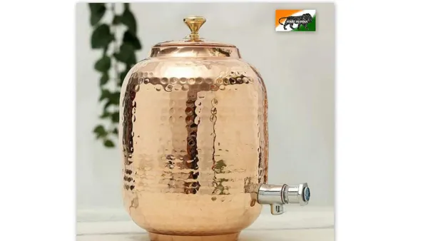 Copper_5_Litre_Hammered_Copper_Water_Dispenser_(Matka)_Container_Pot_with_100%_Pure_Copper