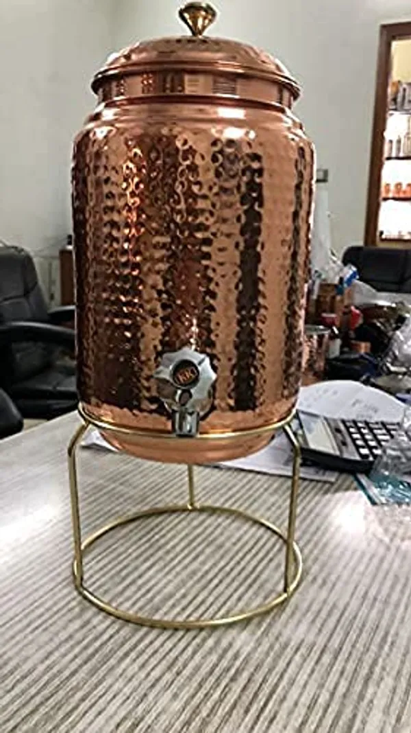 Copper_5_Litre_Hammered_Copper_Water_Container_(Matka/Pot)_Dispenser_Pot_with_1_Copper_Glass_and_Stand,(5000_ml)