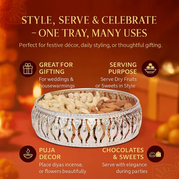 Copper_Round_Decorative_Metal_Tray_6_inch_Silver_Plated_Jali_&_Filigree_Design_Gift_for_Diwali_Pooja_Wedding_Return_Gift_House_Warming_Birthday_&_Festivities