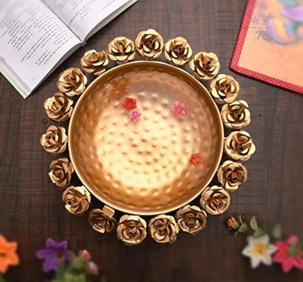Copper_World_Round_Flower_Border_Designer_URLI_(Set_of_1)_Decorative_Beautiful_Handcrafted_Bowl_for_Floating_Flowers_and_Tea_Light_Candles_Home_Special_for_Diwali_Gift