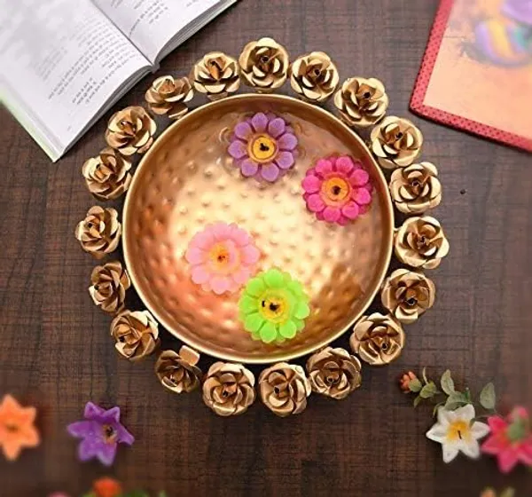 Copper_World_Round_Flower_Border_Designer_URLI_(Set_of_1)_Decorative_Beautiful_Handcrafted_Bowl_for_Floating_Flowers_and_Tea_Light_Candles_Home_Special_for_Diwali_Gift