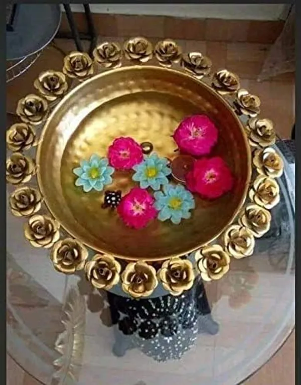 Copper_World_Round_Flower_Border_Designer_URLI_(Set_of_1)_Decorative_Beautiful_Handcrafted_Bowl_for_Floating_Flowers_and_Tea_Light_Candles_Home_Special_for_Diwali_Gift