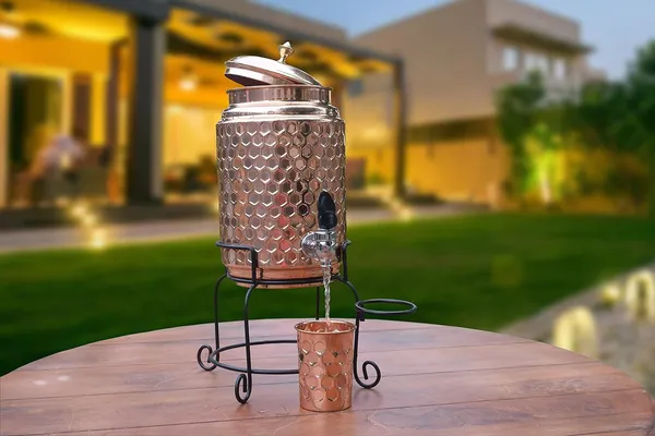 Copper_Diamond_Cut_5_Liter_Copper_Water_Dispenser_Tank_Pot_with_1_Glass_and_Iron_Stand