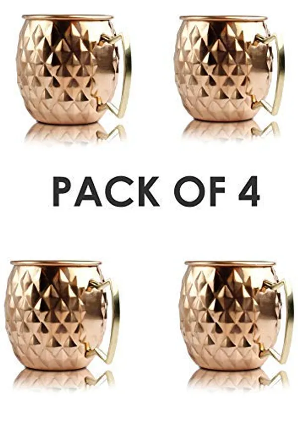 Pure_Copper_Moscow_Mule_Mug_Set-_Pack_of_4_l_Diamond_Design_l_500_ML_Capacity_of_Each_Mugl_Drink_Ware_l_Bar_Ware_|_Kitchen_Ware_l_Dining_l