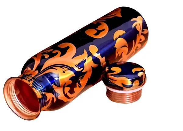 Copper_Printed_Copper_Water_Bottle,_1L,_Set_Of_1,Multicolor