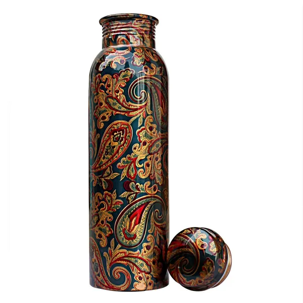 Copper_Printed_Copper_Water_Bottle,_1L,_Set_Of_1,Multicolor