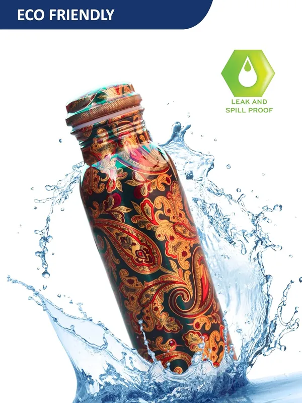 Copper_Pure_Copper_Water_Bottle_Handmade_Green_Print_|_Joint_Free_Leak_Proof_|_Ayurveda_Yoga_Health_Gym_Bottle