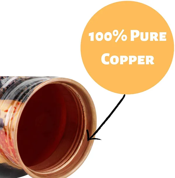 CopperTM_Pure_Copper_Bottle,Printed_Engraved_&_Antique_Design,_No_Joint,_100%_Pure_Copper_Bottle,_Copper_Bottle_for_Water_1_Liter