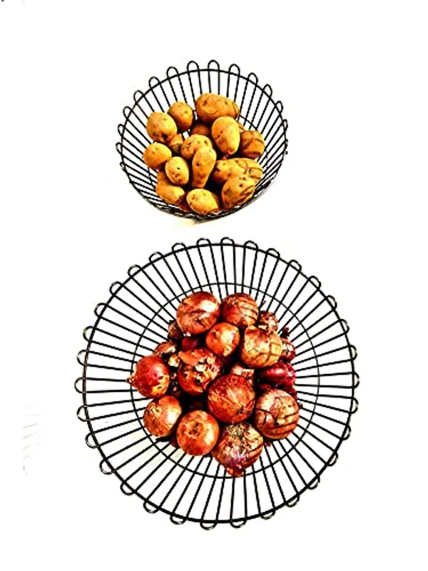 Copper_Fresh_Fruit_and_Vegetable_Basket(Set_of_2,One_Big_and_One_Small_Basket)