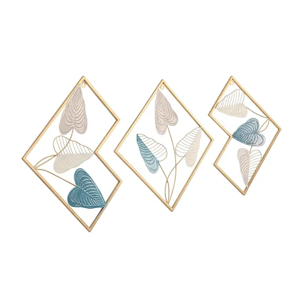 Copper_Handcrafted_Peepal_Leaf_Wall_Art_for_Living_Room,_Bedroom,_and_Office_Decoration_|_Set_of_3_Metal_Wall_Sculptures