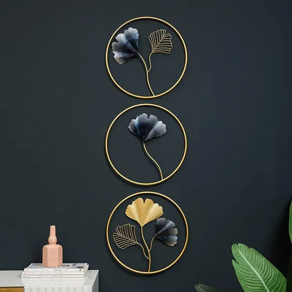 Copper_Metal_Leaf_wall_art_for_living_room,_Bedroom,_Hall,_Drawing_Room,_Office_|_Wall_Hanging_Decor_Sculpture_Set_Of_3_Decoration_items_for_Home