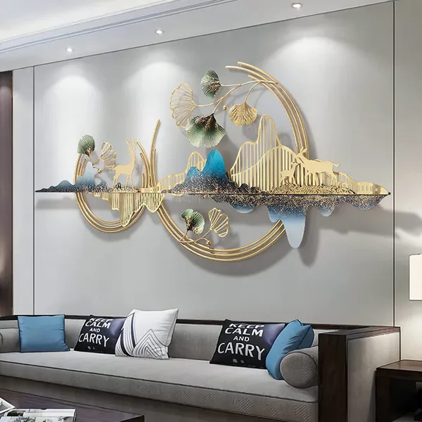Copper_Metal_Wall_Art_Mountain_with_Deer_for_Living_Room_(52_*_24_Inch)_Wall_Decoration_|_Modern_Wall_Hanging_for_Bedroom_&_Home_&_etc