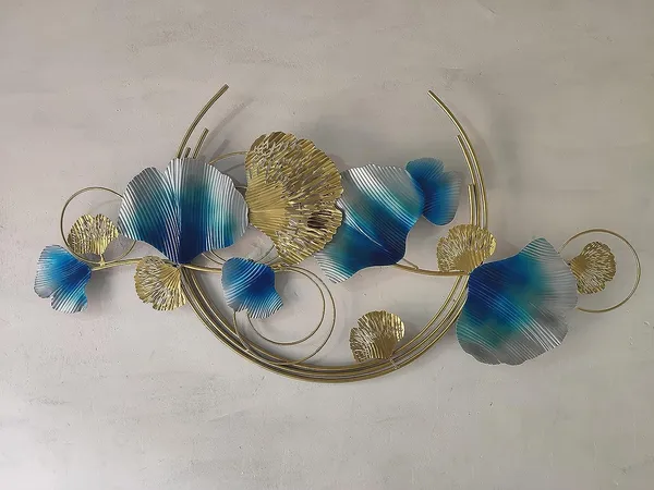 Copper_Handcrafted_Metal_Wall_Decoration|Decorative_Wall_Hanging_Art_Decor_Leaf_Sculpture_For_Living_Room_Bedroom_Office&Entryway,_70_Cm