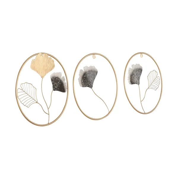 Copper_Set_of_3_Metal_Round_Wall_Sculptures_with_Ginkgo_Biloba_Art_–_Iron_Wall_Decor_for_Home,_Hotel,_and_Office