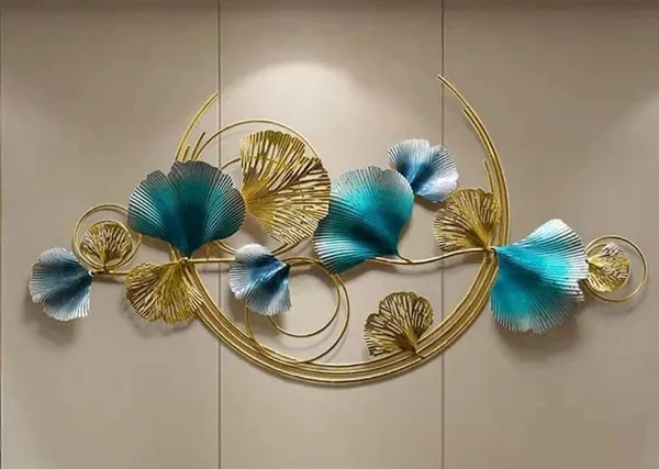 Copper_Metal_Wall_Decor_Gingo_LED_Wall_Hanging_Wall_Arts_Wall_Hanging_Sculpture_Art_For_Home_and_Offic/Living_Room/Bedroom/Hotel