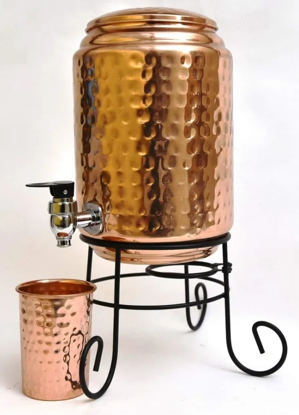 Copper_5_Litre_Hammered_Copper_Water_container_(Matka/Pot)_Dispenser_Pot_with_1_Copper_Glass_and_Stand,(5000_ml)