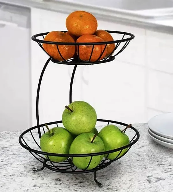 Copper_Copper_Fresh_Fruit_And_Vegetable_Basket(Set_Of_2,One_Big_And_One_Small_Basket)_White,_100_ML