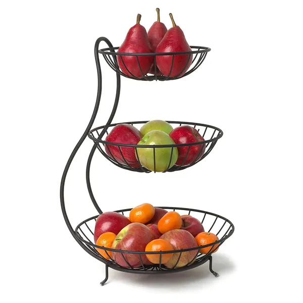 SMARTSLIDE_3_Tier_Steel_Fruit_and_Vegetable_Basket_for_Kitchen_-_Fruit_Basket_for_Dining_Table_-_Fruit_Bowl_|_Fruit_and_Vegetable_Stand_for_Kitchen_|_Counter_Top_Fruit_Rack,_Tiered_Shelf