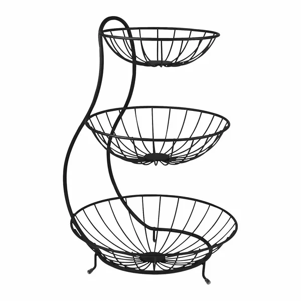 SMARTSLIDE_3_Tier_Steel_Fruit_and_Vegetable_Basket_for_Kitchen_-_Fruit_Basket_for_Dining_Table_-_Fruit_Bowl_|_Fruit_and_Vegetable_Stand_for_Kitchen_|_Counter_Top_Fruit_Rack,_Tiered_Shelf