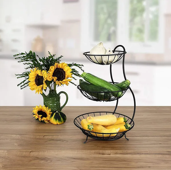 SMARTSLIDE_3_Tier_Steel_Fruit_and_Vegetable_Basket_for_Kitchen_-_Fruit_Basket_for_Dining_Table_-_Fruit_Bowl_|_Fruit_and_Vegetable_Stand_for_Kitchen_|_Counter_Top_Fruit_Rack,_Tiered_Shelf