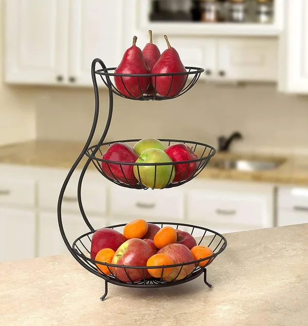 SMARTSLIDE_3_Tier_Steel_Fruit_and_Vegetable_Basket_for_Kitchen_-_Fruit_Basket_for_Dining_Table_-_Fruit_Bowl_|_Fruit_and_Vegetable_Stand_for_Kitchen_|_Counter_Top_Fruit_Rack,_Tiered_Shelf