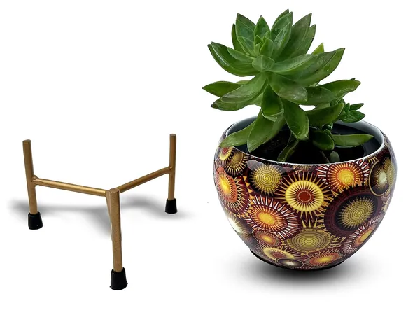 Copper_Designer_Indoor_Plant_Pots_with_Stand_-_Table_Top_Decorative_Metal_Plant_Pots_for_Living_Room,_Balcony_and_Garden_Gift_Pot