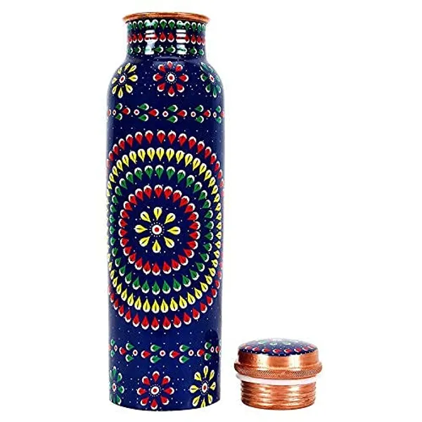 Copper_Printed_Copper_Water_Bottle;_1000_ml;_Set_of_1,_Blue