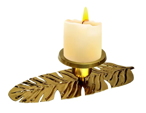 Copper_Beautiful_Candle_Stand_in_Long_Leaf_Style_with_One_Candles_for_Home_Decoration/Decorative_&_Unique_Gifts/Made_in_India