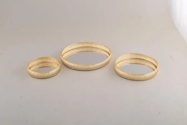 Copper_Combo_of_Round_German_Golden_Plated_Tray