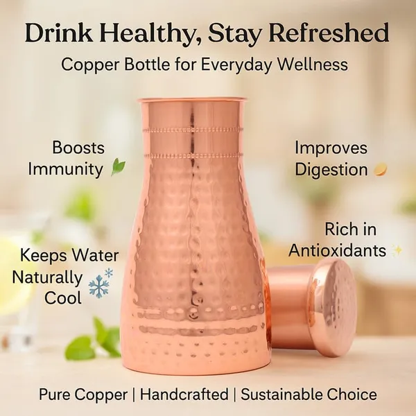 Copper_Copper_Water_Pot_|_950ml_Bedside_Pot_with_Glass_|_Handcrafted_Hammered_Finish_|_100%_Pure_Copper_|_Ayurvedic_Wellness_|_Leak-Proof_Lid