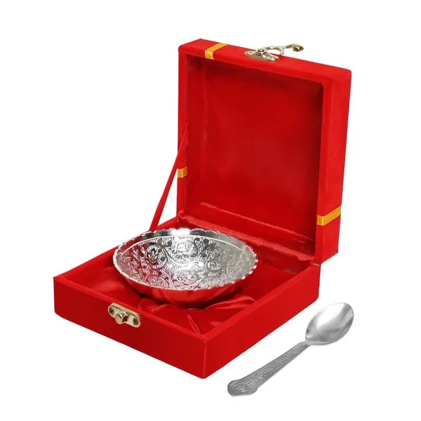 Copper_Silver_Plated_Decorative_Bowl_&_Spoon_Set_with_Red_Velvet_Box_–_Ornate_Floral_Design_–_Ideal_for_Diwali,_Wedding,_Anniversary,_Engagement,_Corporate_&_Pooja
