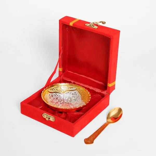 Copper_Premium_Metal_Bowl_&_Spoon_|_Silver/Gold_Plated_Handcrafted_Gift_in_Velvet_Box